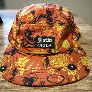 Stio x Skida Orange and Yellow Patterned Hat